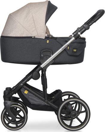 Детская коляска 2 в 1 Expander Exeo 04 Mocca (черная ткань – бежевая ткань)